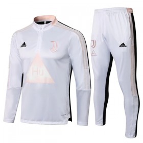 Juventus Trainings Sweatshirt Pak Kwart-Zip 2021-22 Witte
